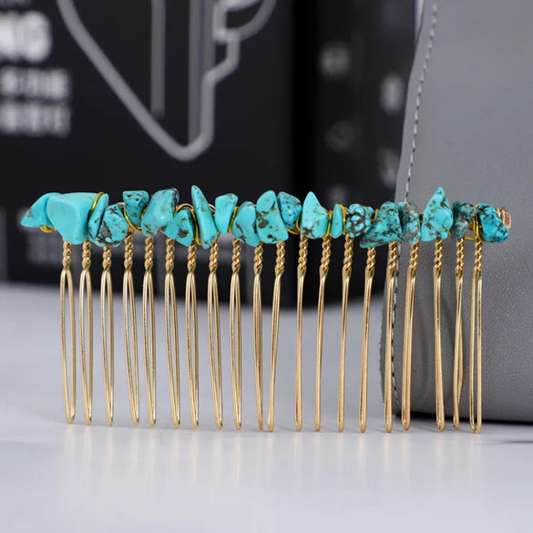 Classic Style Commute Irregular Artificial Crystal Handmade Insert Comb