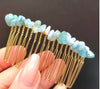Classic Style Commute Irregular Artificial Crystal Handmade Insert Comb