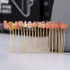 Classic Style Commute Irregular Artificial Crystal Handmade Insert Comb