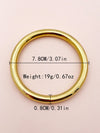 Classic Style Commute Solid Color Stainless Steel Gold Plated Bangle In Bulk