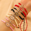 Classic Style Cross Virgin Mary Alloy Rope Wholesale Drawstring Bracelets
