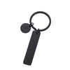 Classic Style Customization Laser Engraving 201 Stainless Steel Plating Unisex Bag Pendant Keychain