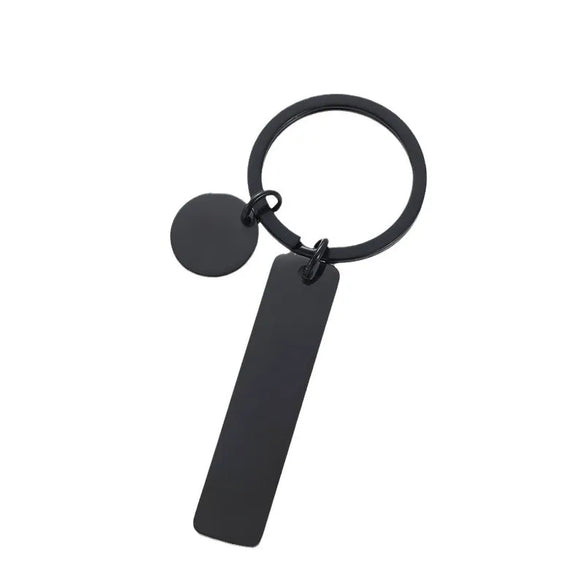 Classic Style Customization Laser Engraving 201 Stainless Steel Plating Unisex Bag Pendant Keychain
