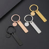Classic Style Customization Laser Engraving 201 Stainless Steel Plating Unisex Bag Pendant Keychain