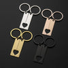 Classic Style Customization Laser Engraving Heart Shape 201 Stainless Steel Plating Unisex Bag Pendant Keychain