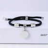 Classic Style Customization Laser Engraving Heart Shape 201 Stainless Steel Rope Cord String String Bracelets Wholesale