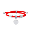 Classic Style Customization Laser Engraving Heart Shape 201 Stainless Steel Rope Cord String String Bracelets Wholesale