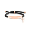Classic Style Geometric Cross Customization Laser Engraving 201 Stainless Steel Rope Cord String String Bracelets Wholesale
