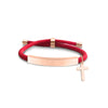 Classic Style Geometric Cross Customization Laser Engraving 201 Stainless Steel Rope Cord String String Bracelets Wholesale