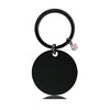 Classic Style Round Customization Laser Engraving Heart Shape 201 Stainless Steel Unisex Bag Pendant Keychain