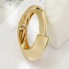 Classic Style Solid Color Alloy Plating Gold Plated Women'S Bangle
