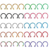 Classic Style Solid Color Stainless Steel Nose Ring In Bulk