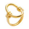 Classic Style Solid Color Stainless Steel Plating Gold Plated Rings