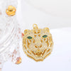 Classic Style Streetwear Animal Round Elephant Copper Plating Inlay Zircon 18k Gold Plated Charms
