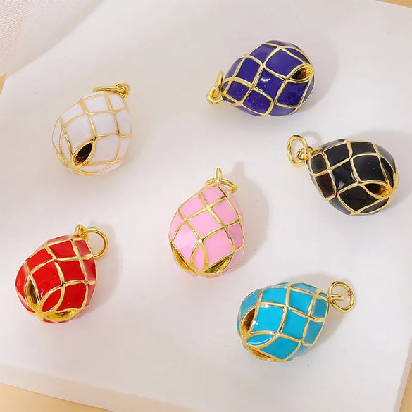 Classic Style Streetwear Geometric Moon Heart Shape 18k Gold Plated Zircon Copper Wholesale Charms