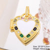 Classic Style Streetwear Geometric Moon Heart Shape 18k Gold Plated Zircon Copper Wholesale Charms