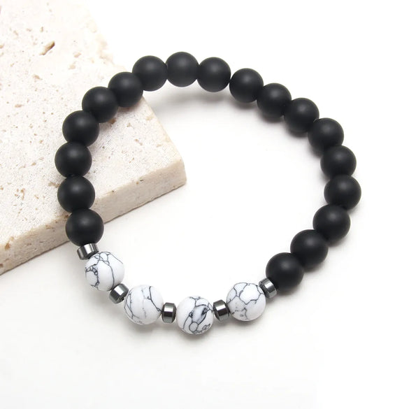 Classic Style Streetwear Geometric Natural Stone Beaded Men'S Rosary