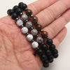 Classic Style Streetwear Geometric Natural Stone Beaded Men'S Rosary