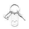 Classic Style Wrench Customization Laser Engraving Screwdriver 201 Stainless Steel Plating Unisex Bag Pendant Keychain
