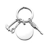 Classic Style Wrench Customization Laser Engraving Screwdriver 201 Stainless Steel Plating Unisex Bag Pendant Keychain
