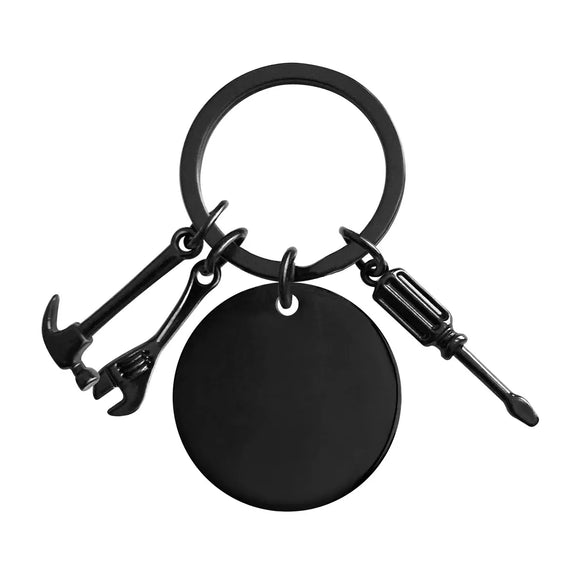 Classic Style Wrench Customization Laser Engraving Screwdriver 201 Stainless Steel Plating Unisex Bag Pendant Keychain