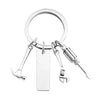 Classic Style Wrench Customization Laser Engraving Screwdriver 201 Stainless Steel Plating Unisex Bag Pendant Keychain