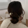 Classical Element Metal U Shaped Hair Pin Electroplated Simple Hair Comb Hairpin