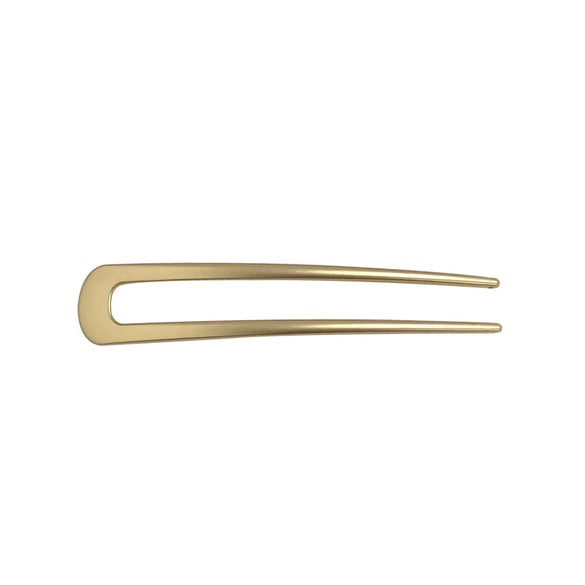Classical Element Metal U Shaped Hair Pin Electroplated Simple Hair Comb Hairpin