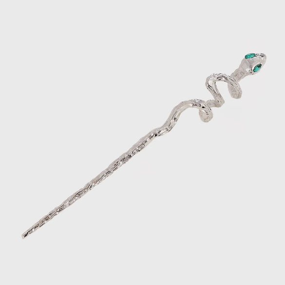 Classical Snake Metal Plating Inlay Artificial Diamond Hairpin