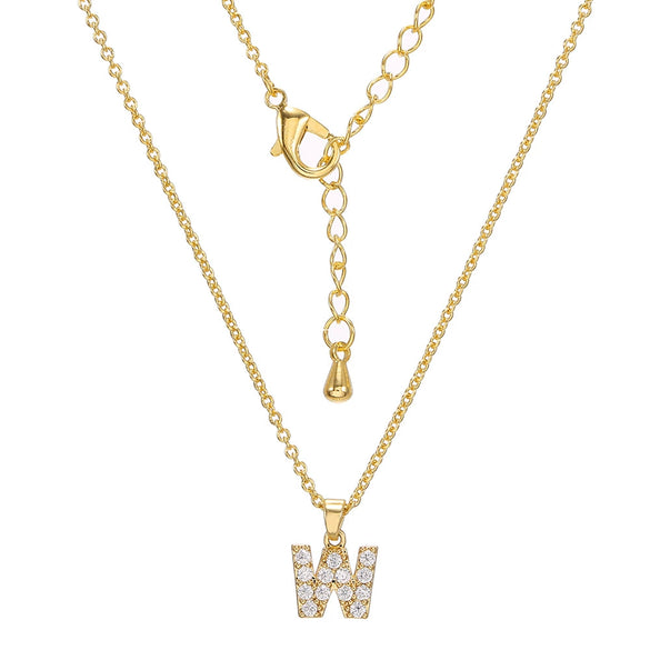 Clavicle Necklace Ecofriendly Brass With Letters Numbers Text Pattern And Diamond Styling