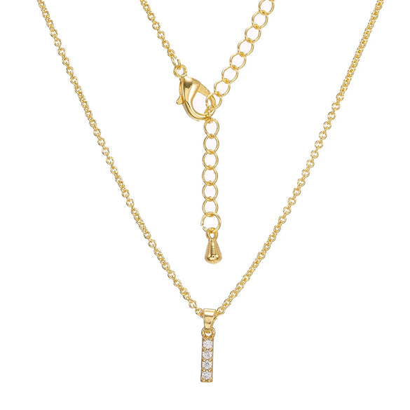 Clavicle Necklace Ecofriendly Brass With Letters Numbers Text Pattern And Diamond Styling