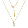 Clavicle Necklace Ecofriendly Brass With Letters Numbers Text Pattern And Diamond Styling