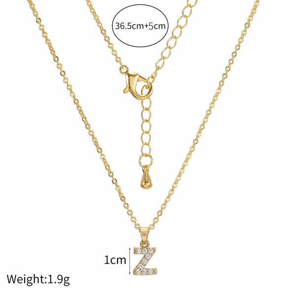 Clavicle Necklace Ecofriendly Brass With Letters Numbers Text Pattern And Diamond Styling