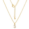 Clavicle Necklace Ecofriendly Brass With Letters Numbers Text Pattern And Diamond Styling