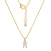 Clavicle Necklace Ecofriendly Brass With Letters Numbers Text Pattern And Diamond Styling