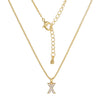 Clavicle Necklace Ecofriendly Brass With Letters Numbers Text Pattern And Diamond Styling