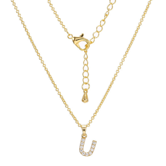 Clavicle Necklace Ecofriendly Brass With Letters Numbers Text Pattern And Diamond Styling