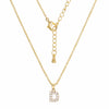 Clavicle Necklace Ecofriendly Brass With Letters Numbers Text Pattern And Diamond Styling