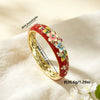 Cloisonné Butterfly And Flower Bracelet With Retro Painted Floral Motifs Decorative Jewelry Accessory