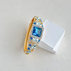 Cloisonné Butterfly Floral Open Bangle Bracelet With Hollow Design And Crystal Detail Plated Fashion Jewelry