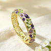 Cloisonné Enamel Bracelet With Openwork Floral Branches And Leaves Elegant Botanical Jewelry Accessory