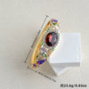 Cloisonné Filigree Openwork Bracelet With Enamel Floral Design And Diamondencrusted Details Plated Fashion Jewelry Accessory