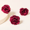 Cloth Artificial Flower Hairpin For Women Red Peony Rose Bridal Hair Jewelry Ushaped Floral Headdress Individually Packaged