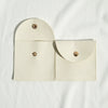 Cloth Jewelry Bag With Curved Snaps For Earrings Packaging
