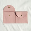 Cloth Jewelry Bag With Curved Snaps For Earrings Packaging