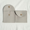Cloth Jewelry Bag With Curved Snaps For Earrings Packaging