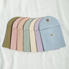 Cloth Jewelry Bag With Curved Snaps For Earrings Packaging