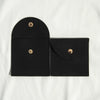 Cloth Jewelry Bag With Curved Snaps For Earrings Packaging