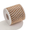 Clothing Accessories Stainless Steel Crystal Pearl Claw Chain Square Electroplated Jewelry Chain