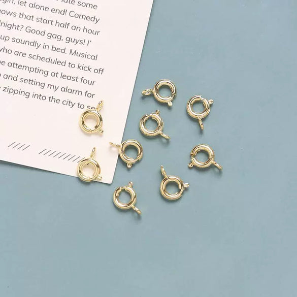 Coated Metal Spring Buckle Hanging Connection Tail Buckle Diy Handmade Jewelry Necklace Pendant Accessories
